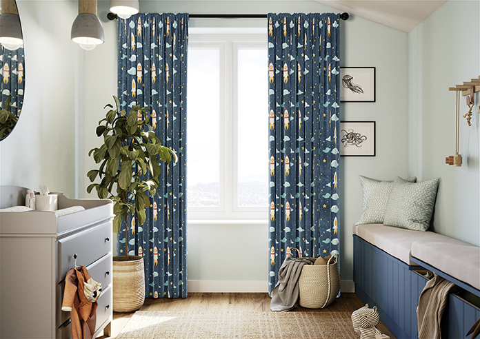 Blast Off, Spacebound - Made to Measure Curtains - Image 3